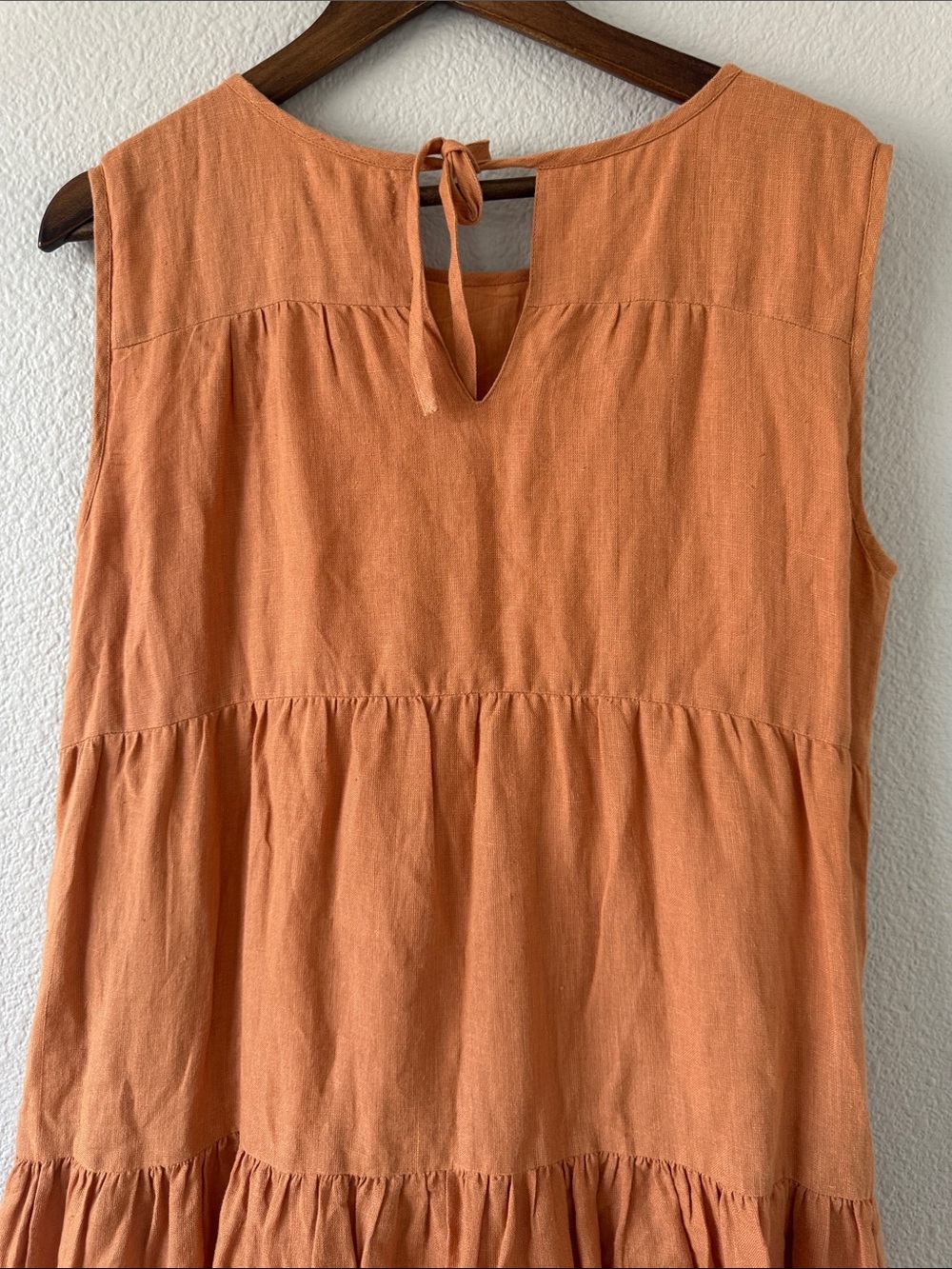 Sleeveless Tiered Maxi Dress in Terracotta - Picture 10 of 15